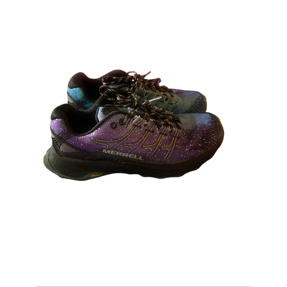 Merrell Womens Blue Purple Moab Flight Night Sky Trail Running Shoes Size 6 - Picture 7 of 10